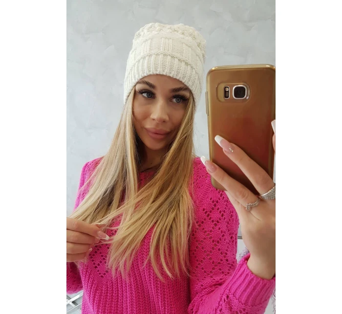 Fleecová čepice Marta K231 ecru Fleecová čepice Marta K231 ecru