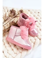 Dívčí Sněhové Boty S Kožešinou S Růžový Betty model 21605032 - Boto