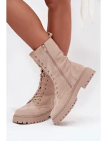 Dámské workery zateplené béžové Marvielle Dámské workery zateplené béžové Marvielle