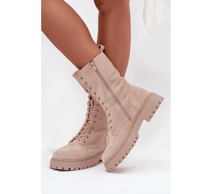 Dámské workery zateplené béžové Marvielle Dámské workery zateplené béžové Marvielle