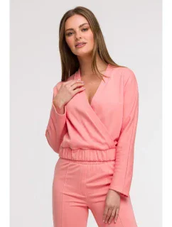 model 21047156 Zavinovací mikina korálová - BeWear