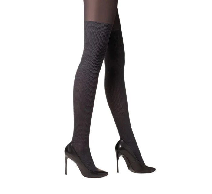 Dámské punčochové kalhoty Rita 3D Code 387 Černá - Gabriella