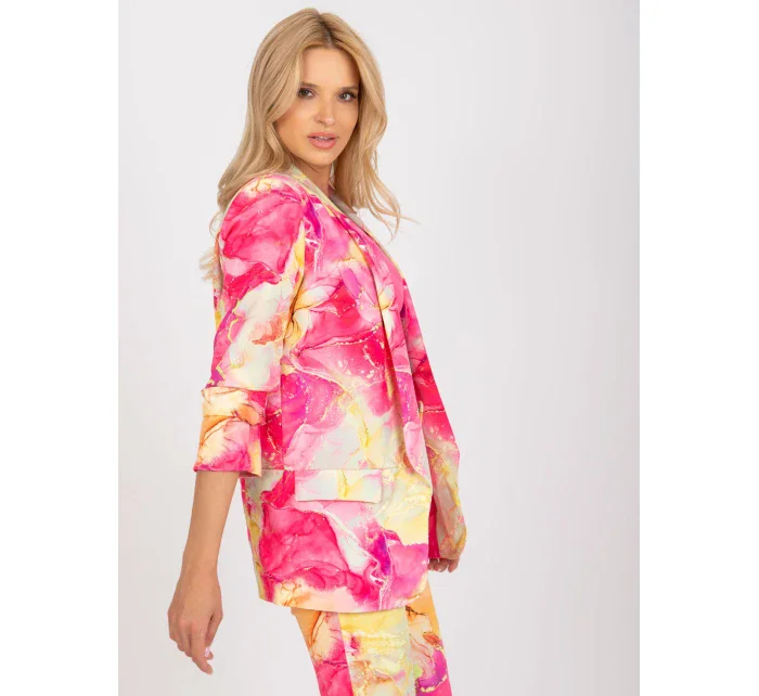 Dámské sako DHJ MA 7684A 1.22X růžová - FPrice Dámské sako DHJ MA 7684A 1.22X růžová - FPrice