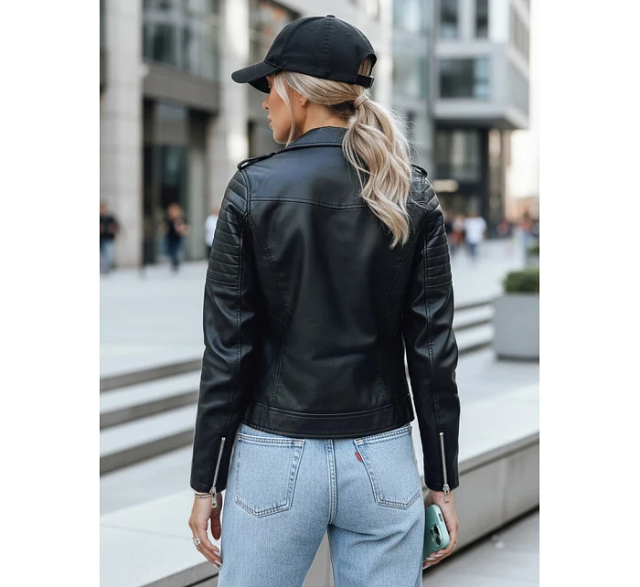 Dámská kožená bunda  black Dstreet model 21971229 - FashionStreet