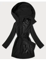 Tenká černá dámská plus size bunda J Style (16M9259-392)