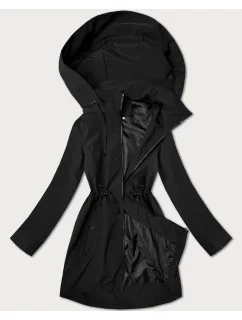 Tenká černá dámská plus size bunda J Style (16M9259-392)