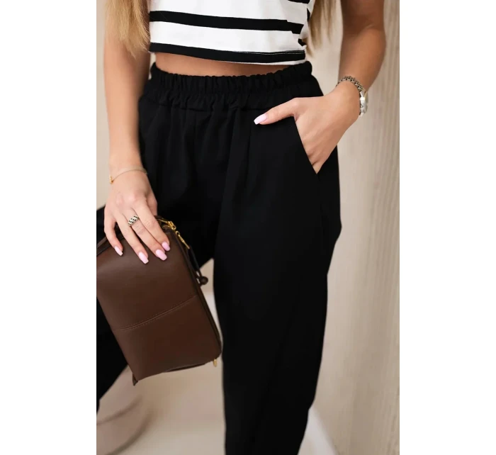 Kalhoty s kapsami Summer Punto černý