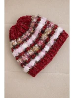 Dámská zimní vlněná čepice s ozdobnými krystalky K399 černá