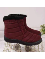 Dámské nepromokavé sněhové boty Vínová NEWS model 19368052 - Inello Dámské nepromokavé sněhové boty Vínová NEWS model 19368052 - Inello