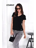 Dámské tričko Serek s krátkým rukávem hnědé - Off Pink