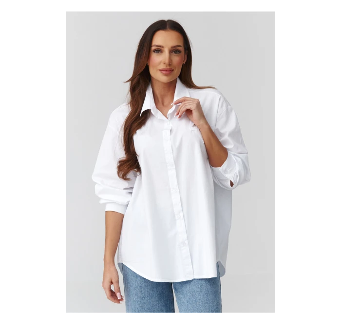 Košile s dlouhým rukávem model 224103 Makadamia Košile s dlouhým rukávem model 224103 Makadamia