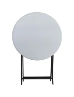 Skládací BALKONOVÝ STŮL BÍLÝ 60x72 cm