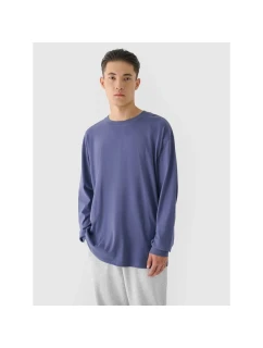 Pánské tričko oversize s potiskem a dlouhým rukávem 4F 4FRAW24TLONM507-32S