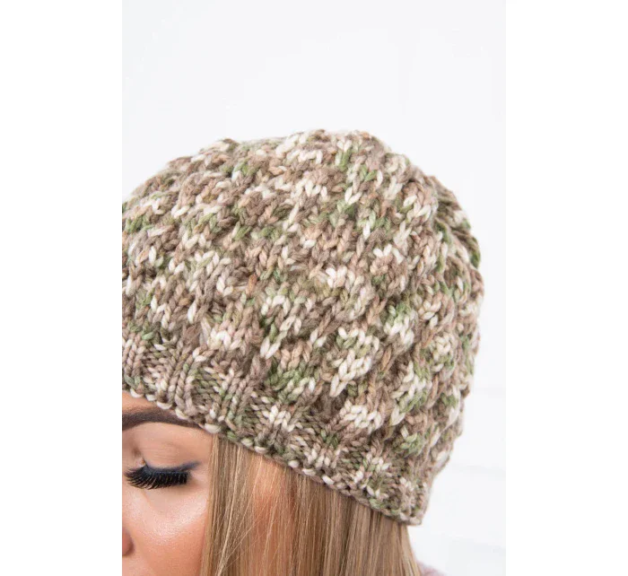 Kšiltovka K156 khaki + ecru