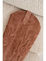 Dámské kozačky typu kovbojky na podpatku camel Glenor Dámské kozačky typu kovbojky na podpatku camel Glenor