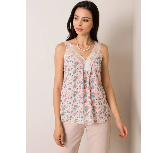 Dámský top D50016F11003A světle béžový