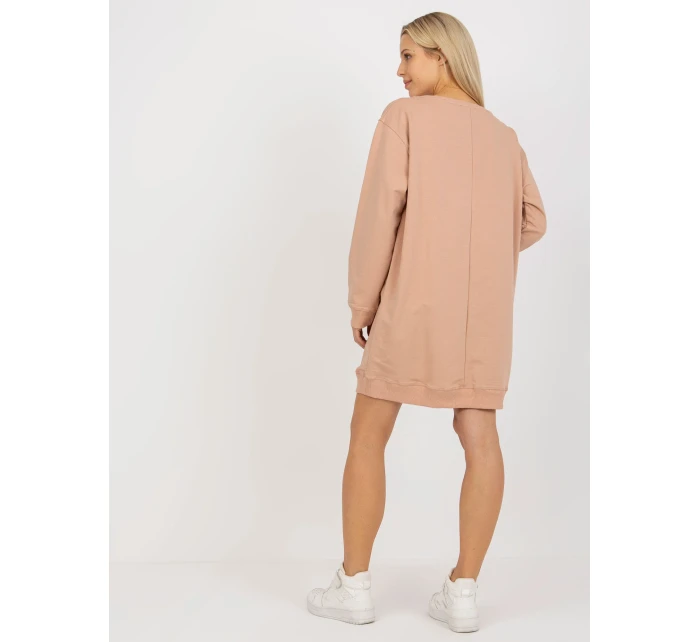 Bluza VI BL model 19755088 ciemny bezowy - FPrice Bluza VI BL model 19755088 ciemny bezowy - FPrice