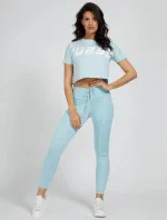 Dámské tričko O1GA03K8HM0 - G7FA mentolová - Guess