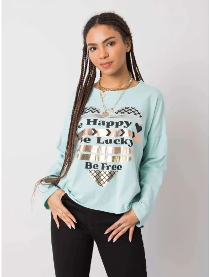 Dámská bavlněná halenka s potiskem 21103 - FPrice