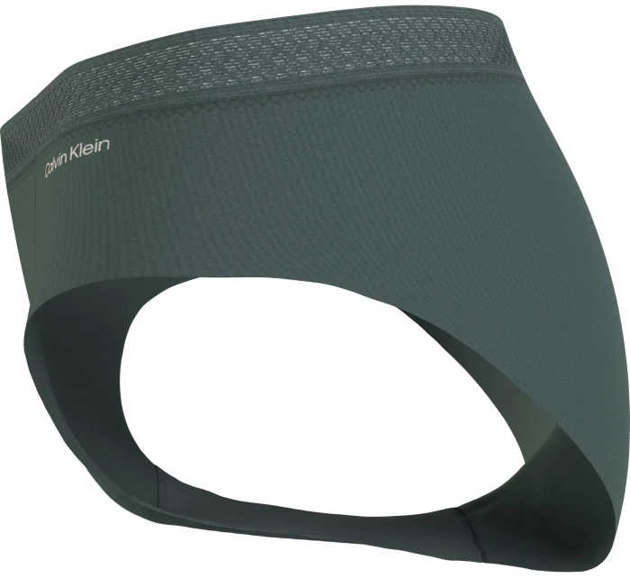 Dámské kalhotky BIKINI 000QF6308ELE7 khaki - Calvin Klein