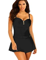 Dámské jednodílné plavky Gold 10 8900CH1 19 Černá - SELF