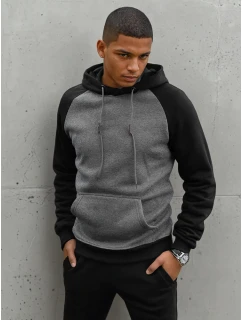 Pánská tmavě šedá mikina Dstreet BX5489