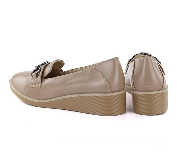 Dámské polobotky na klínovém podpatku s béžové barvy M.Daszynski model 22068852 - M. Daszyński Dámské polobotky na klínovém podpatku s béžové barvy M.Daszynski model 22068852 - M. Daszyński