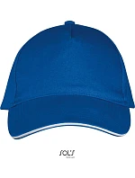 SOL'S Long Beach 5 panelová sandwich kšiltovka 25.0594 royal blue/white SOL'S Long Beach 5 panelová sandwich kšiltovka 25.0594 royal blue/white