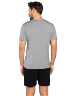 Italská móda Dallas krepový kraťas barva:melange-black Italská móda Dallas krepový kraťas barva:melange-black