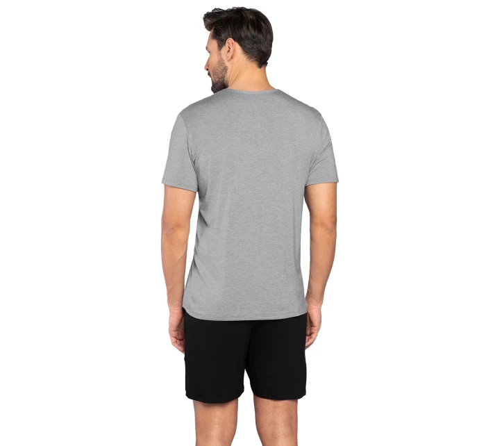 Italská móda Dallas krepový kraťas barva:melange-black Italská móda Dallas krepový kraťas barva:melange-black