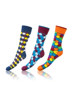 Bellinda Crazy Socks BE491004-307 3-pack barva:karo