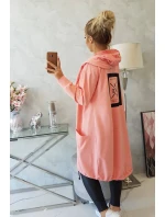 Nadměrná šedá bunda s kapucí Morel