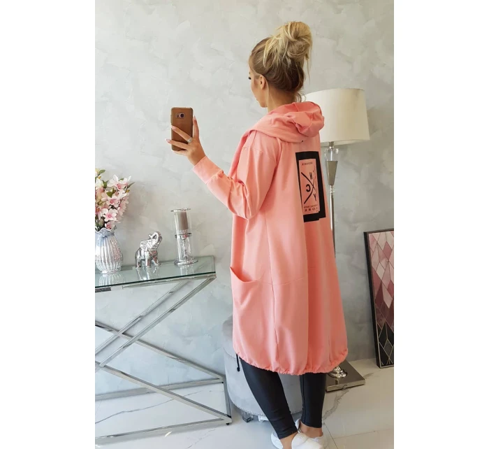 Nadměrná šedá bunda s kapucí Morel