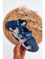 Dětské sandály Na suchý zip Big Star NN374236 modré Dětské sandály Na suchý zip Big Star NN374236 modré