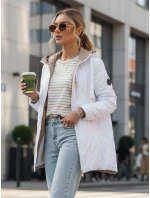 Dámská prošívaná přechodová bunda bílá Dstreet model 21996006 - FashionStreet Dámská prošívaná přechodová bunda bílá Dstreet model 21996006 - FashionStreet