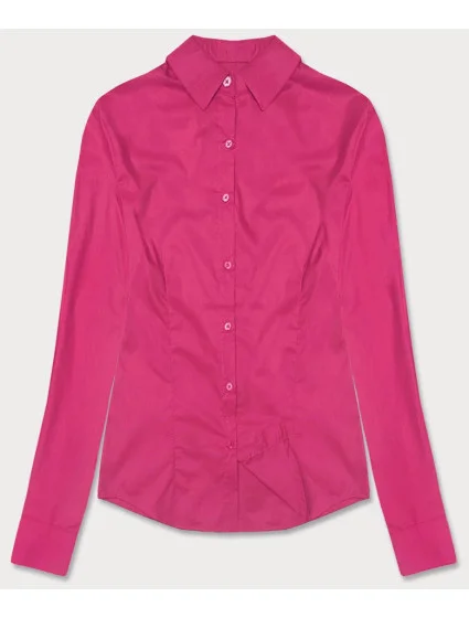 Klasická růžová dámská košile model 18302300 - J.STYLE Klasická růžová dámská košile model 18302300 - J.STYLE