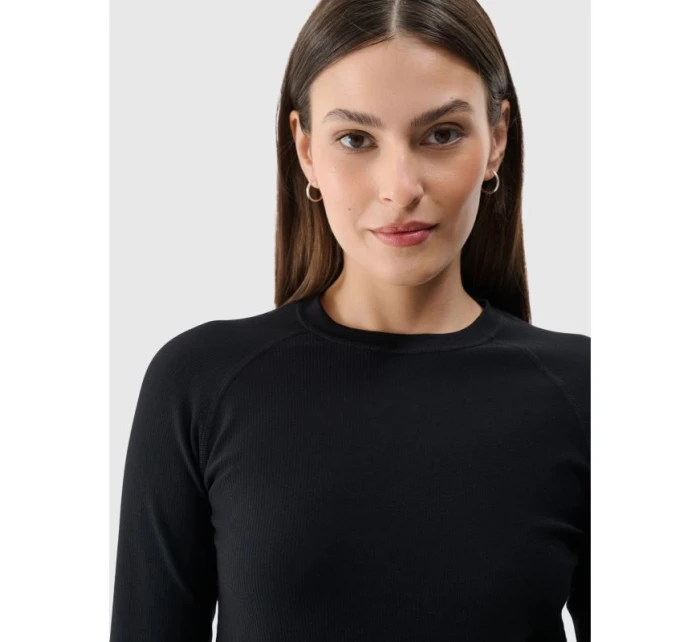 Dámské hladké bezešvé tričko s dlouhým rukávem 4F 4FRSS24TLONF399-20S