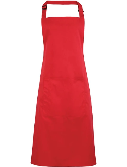 Premier PR 154 Zástěra s laclem a kapsou na břiše "Colours" 39.0154 strawberry red Premier PR 154 Zástěra s laclem a kapsou na břiše "Colours" 39.0154 strawberry red