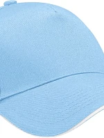 Beechfield B 15C 5 panelová sandwich kšiltovka 53.015C sky blue/white