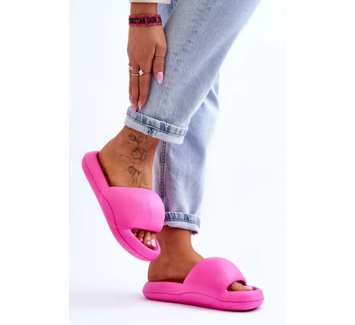 Dámské lehké pěnové pantofle na platformě Fuchsie Milton Dámské lehké pěnové pantofle na platformě Fuchsie Milton