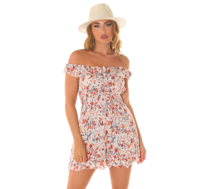 Sexy Koucla off-shoulder Jumpsuit with flower print