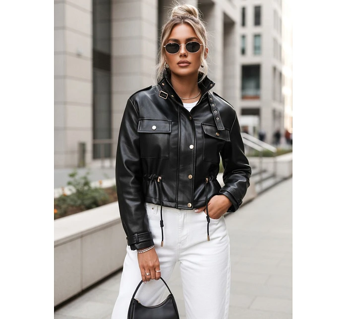 Kurtka damska z czarna model 22084544 - FashionStreet Kurtka damska z czarna model 22084544 - FashionStreet