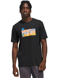 Pánské tričko adidas Summer Sunset Graphic T-shirt black KC9243 pánské
