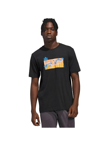 Pánské tričko adidas Summer Sunset Graphic T-shirt black KC9243 pánské