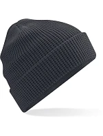 Beechfield B 52N Pletená bio čepice s vaflovým úpletem 53.052N graphite grey
