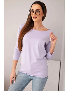 Dámská halenka s výstřihem do lodičky světle fialová