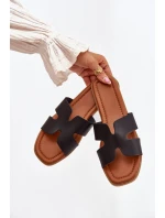 Dámské Ploché Sandály S Výřezem Černé Salyra Dámské Ploché Sandály S Výřezem Černé Salyra