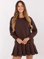 Šaty MI SK 3249.98 tmavě hnědé