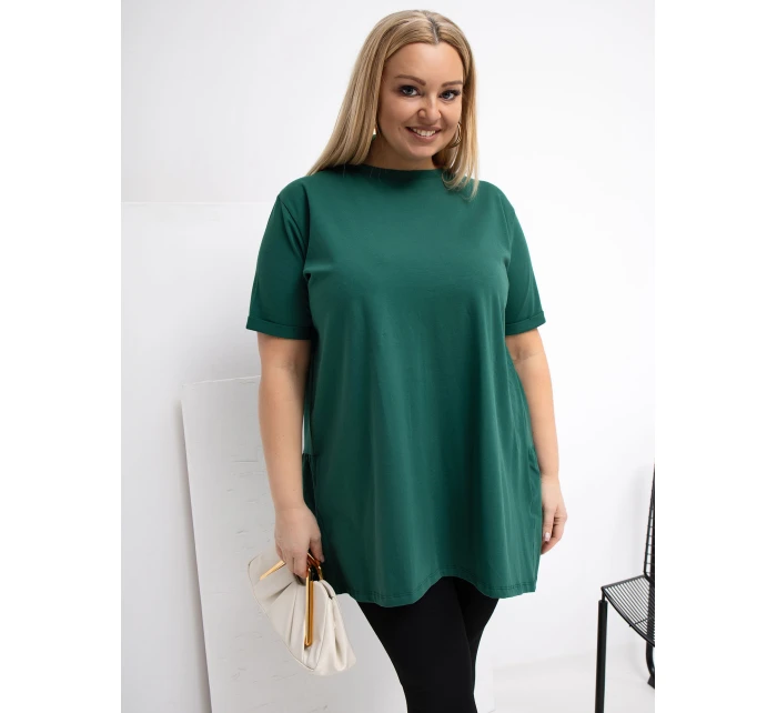 Bluzka RV BZ  ciemny zielony model 21870820 - FPrice