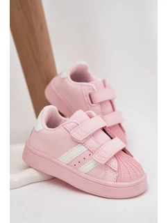 Dětské sportovní sneakers z eko kůže Renel – růžové